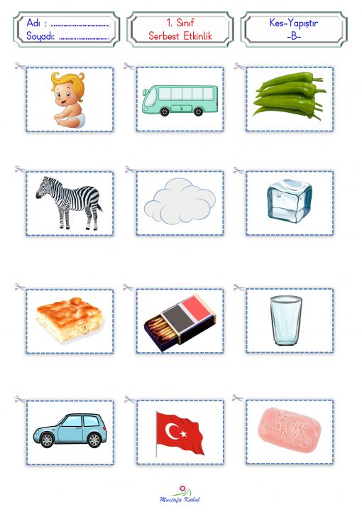  B Harfi Kes Yapıştır