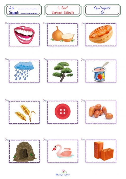  Ğ Harfi Kes Yapıştır