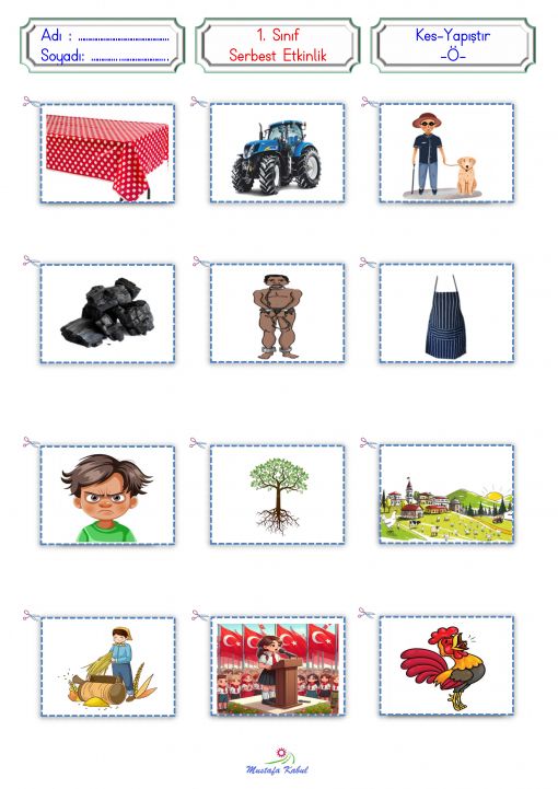  O Harfi Kes Yapıştır