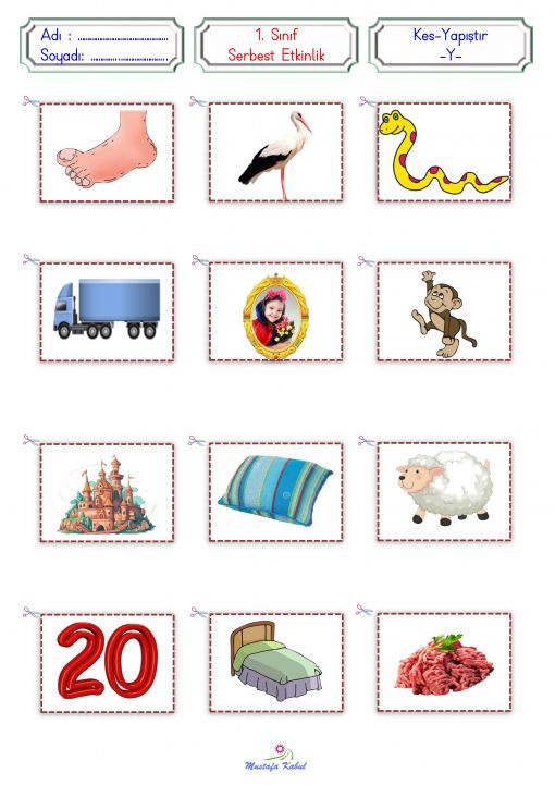  Y Harfi Kes Yapıştır