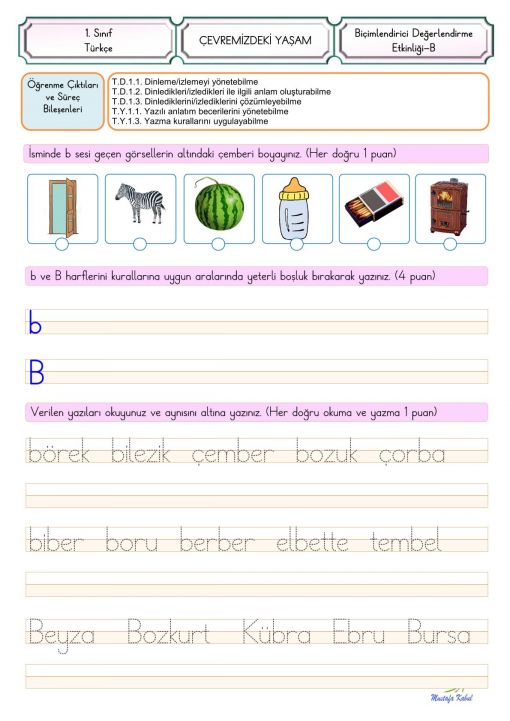  B Harfi Süreç Değerlendirme