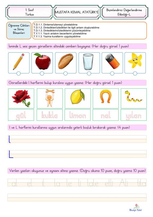 L Harfi Süreç Değerlendirme