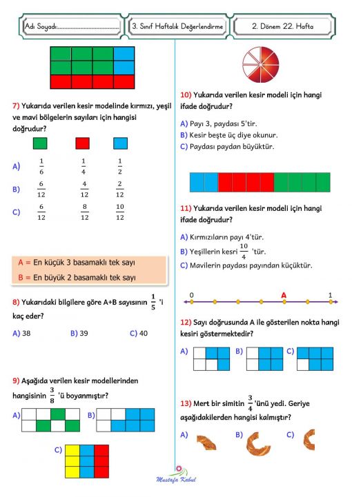  3.Sınıf Matematik Zaman Ölçüleri
