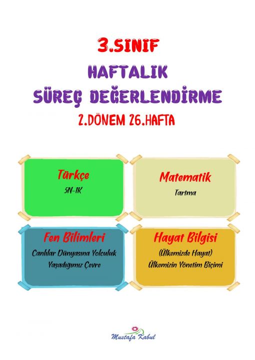  3.Sınıf Süreç Değerlendirme