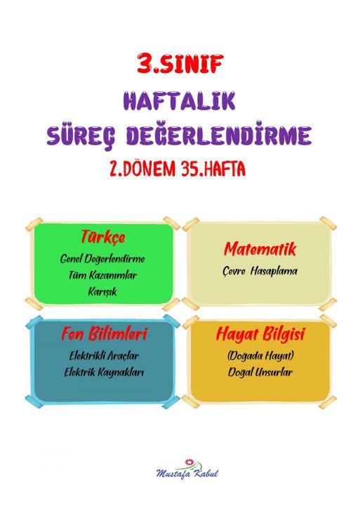  3.Sınıf Süreç Değerlendirme