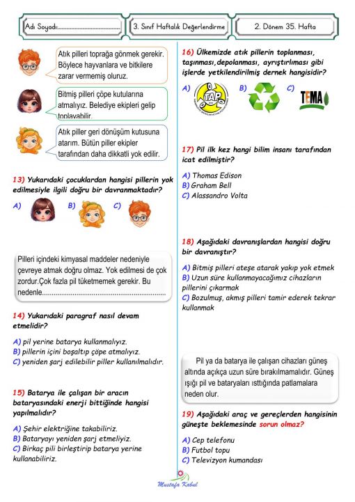  3.Sınıf Elektrik Kaynakları