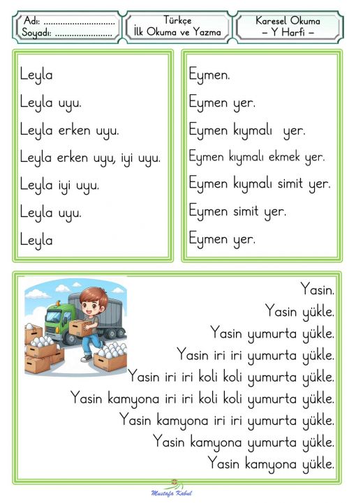  Y Harfi Karesel Okuma